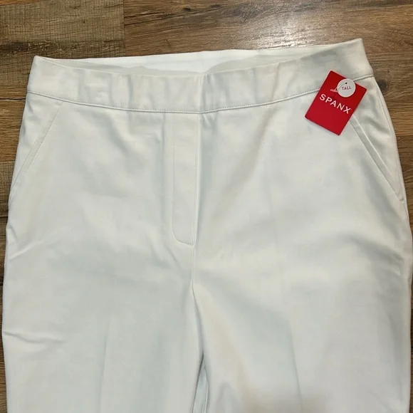 SPANX WOMENS KICK FLARE PANT SIZE LARGE TALL WHITE NEW - Picture 3 of 12